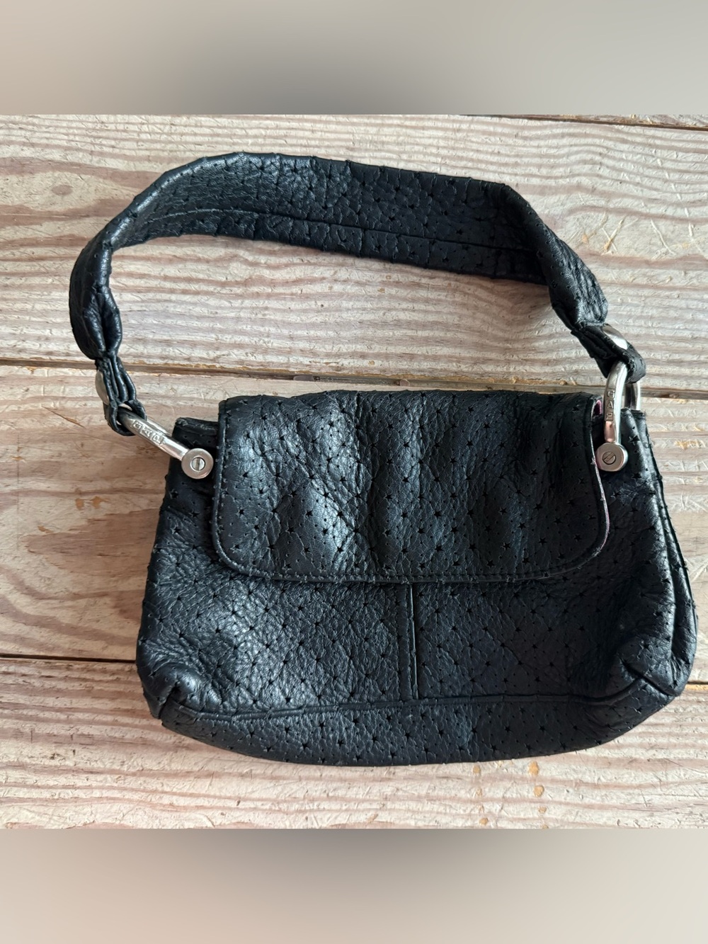 GAP Black Leather Shoulder Bag